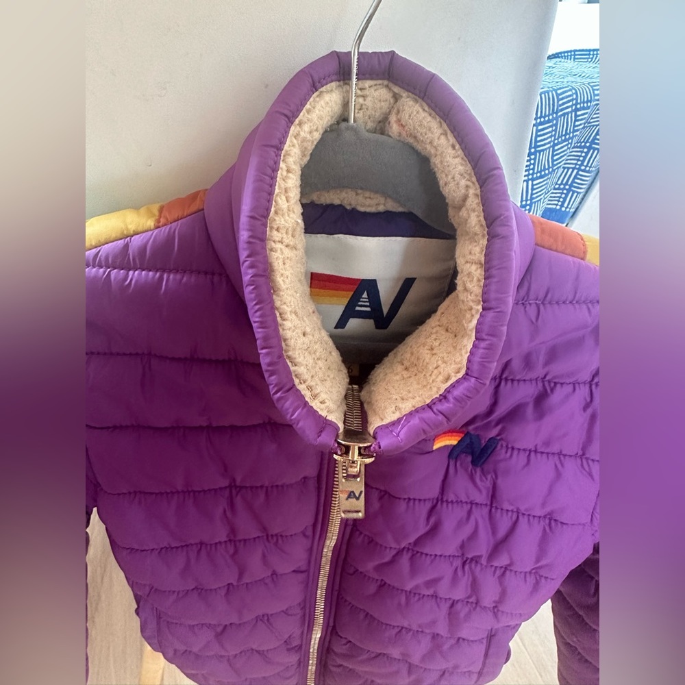 Aviator Nation kids sunburst jacket purple size 6